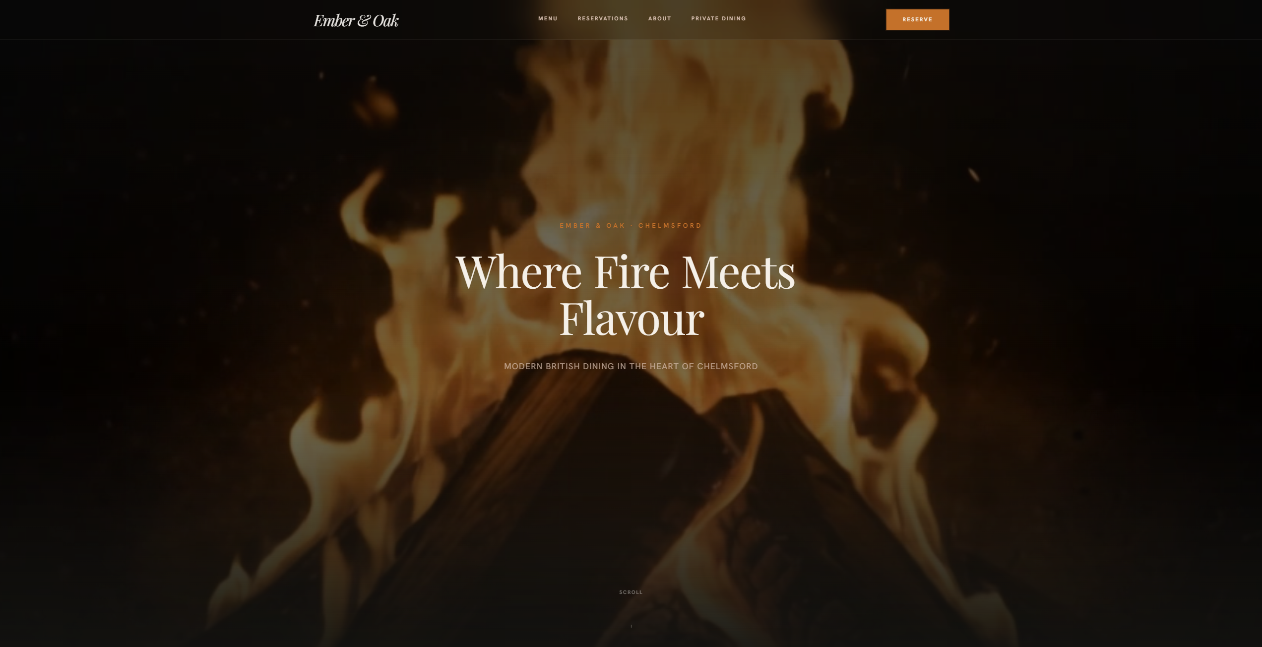 Ember & Oak — Premium restaurant website